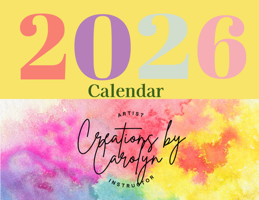 Creations By Carolyn 2026 Calendar